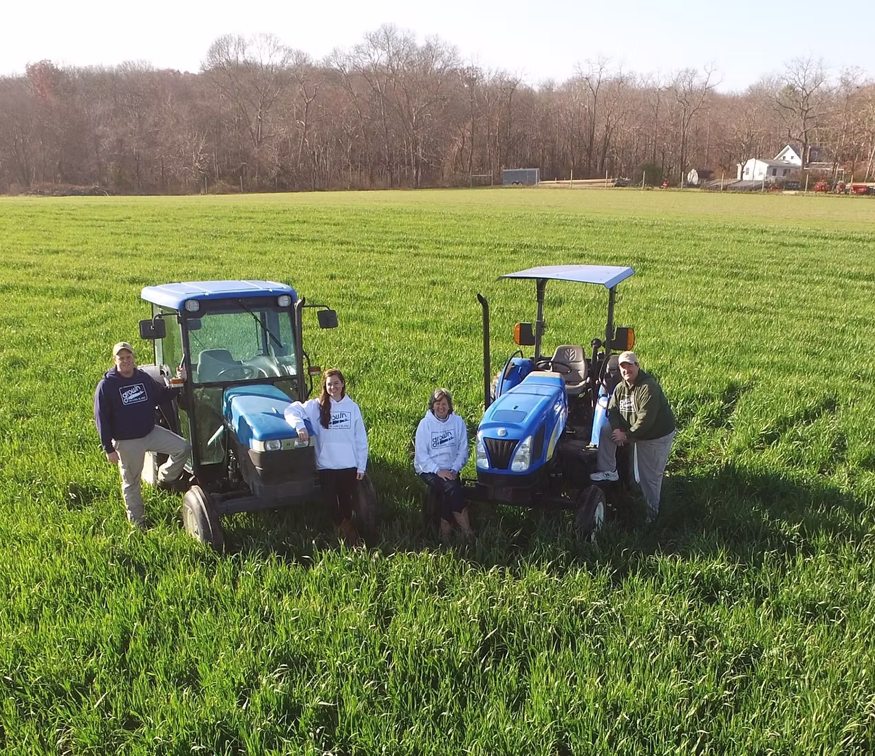 Bob Nolan and family at Deer Run Farms