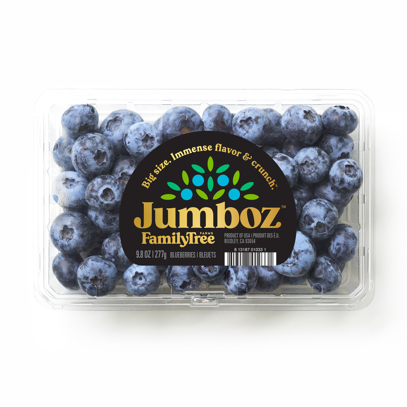 Jumboz blueberries by Family Tree Farms