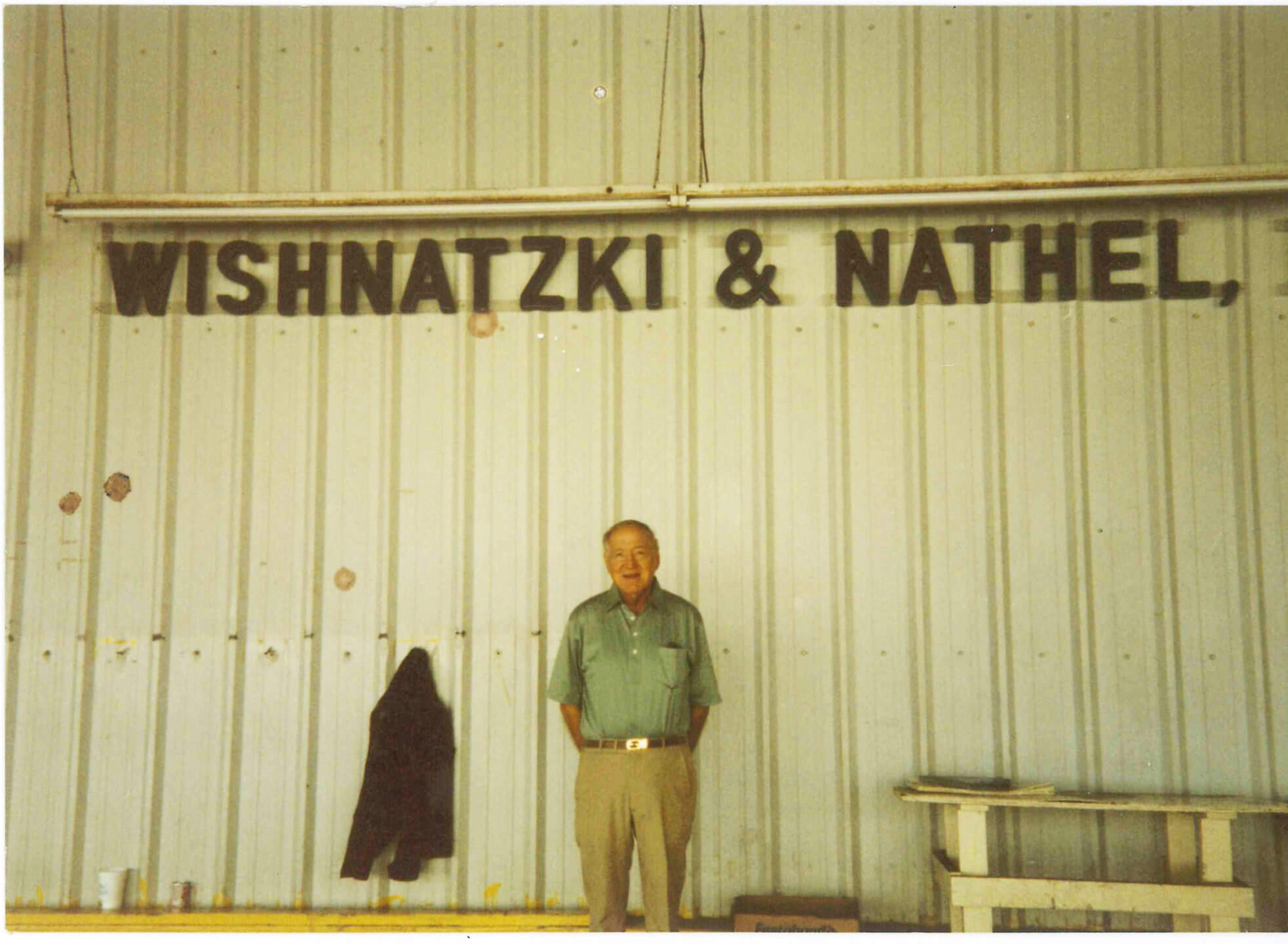 Wishnatzki warehouse sign