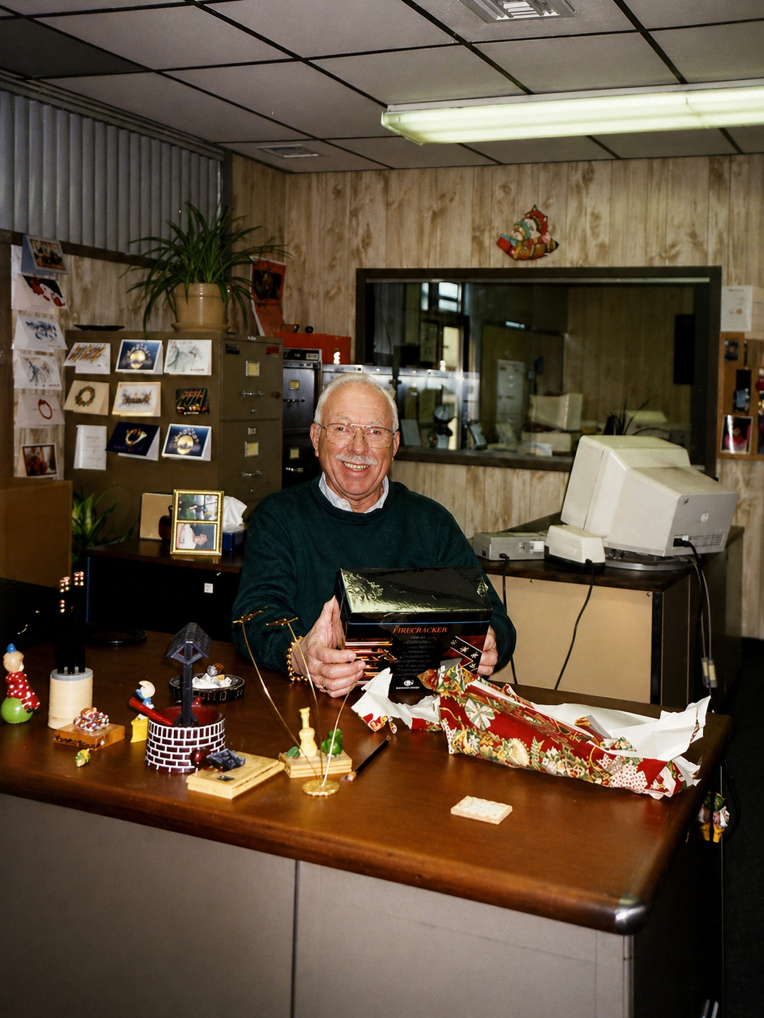 Alvin Nathel at his desk at Hunts Point